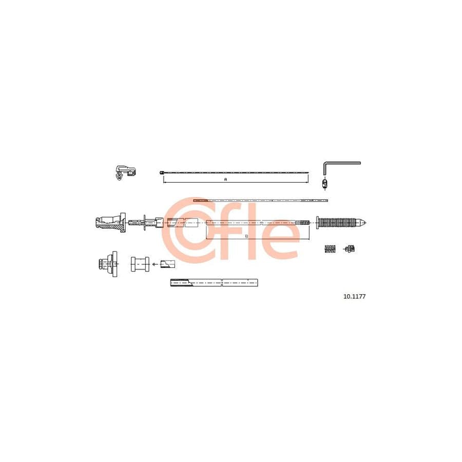 COFLE 10.1177 Throttle Cable