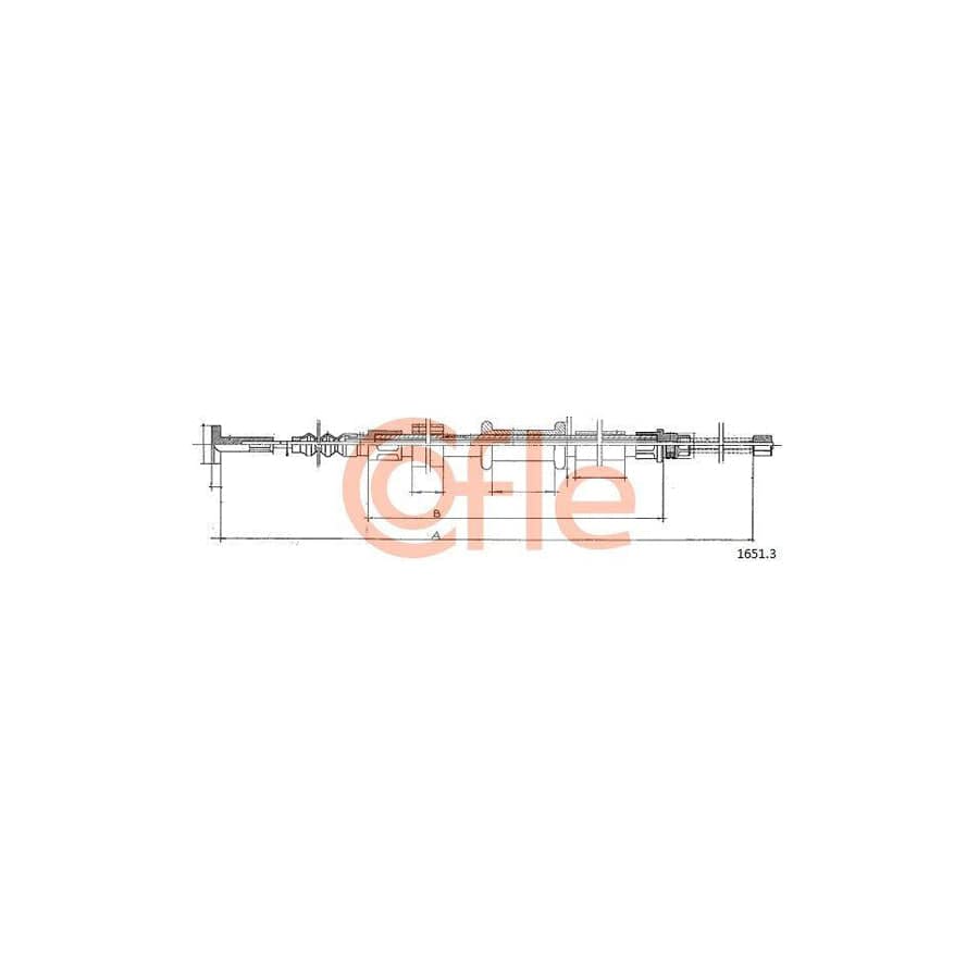 Cofle 15.2071 Clutch Cable for Ford Fiesta Mk3 Hatchback (Gfj)