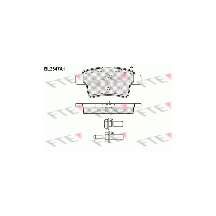 FTE 9010798 Brake Pad Set for Citroã N C4