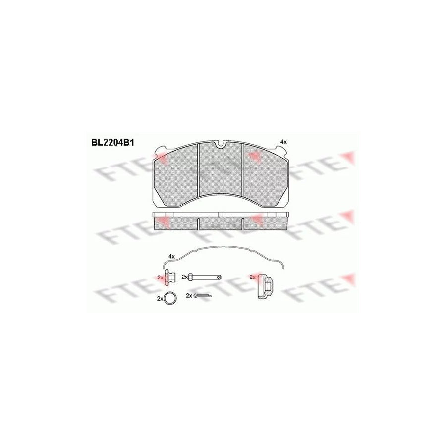 FTE Bl2204B1 Brake Pad Set