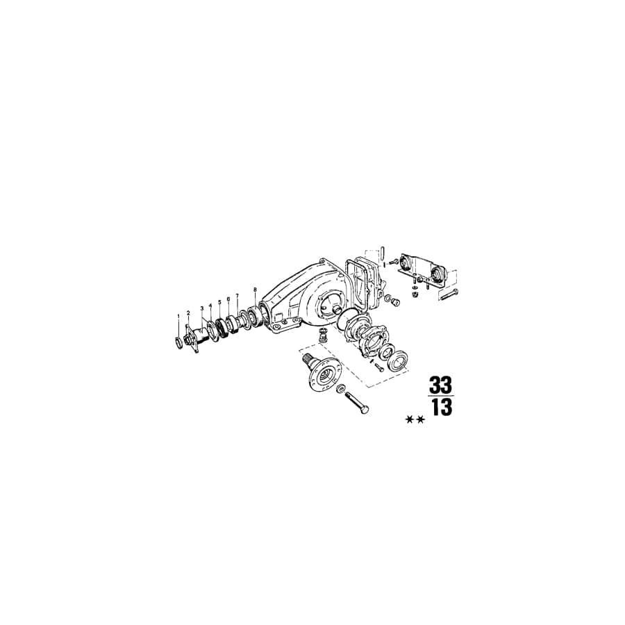 Genuine BMW 33121204809 E21 Drive Flange 27 ZÄHNE (Inc. 1802, 1502 & 315)