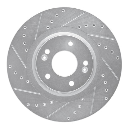 R1 Concepts R1 15-21 Kia SEDONA Front Left Drilled & Slotted Silver Brake Rotor
