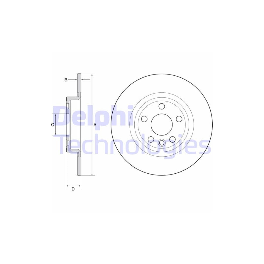 Delphi Bg4930C Brake Disc