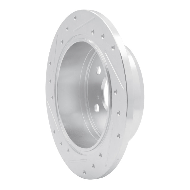 R1 Concepts R1 02-08 Lexus ES330 Rear Right Drilled & Slotted Silver Brake Rotor