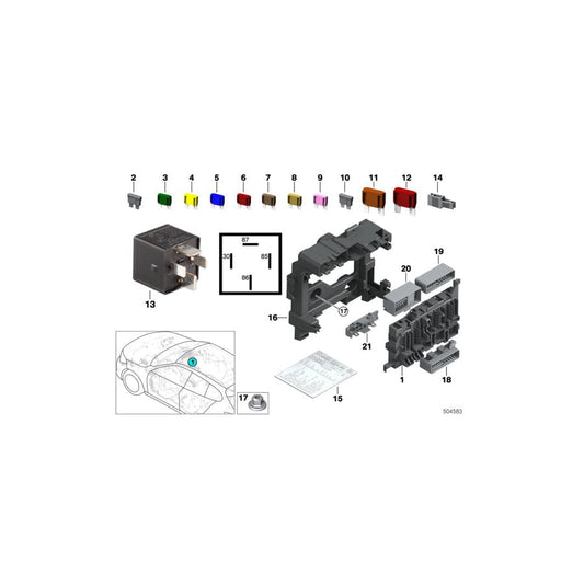 Genuine BMW 61146837043 F40 Bracket Current Distributor (Inc. 116d, 118d & 120dX)