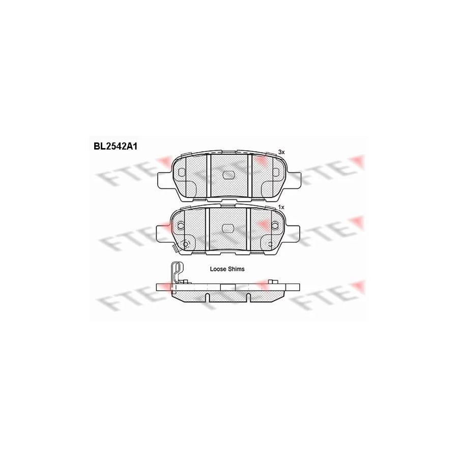 FTE 9010793 Brake Pad Set