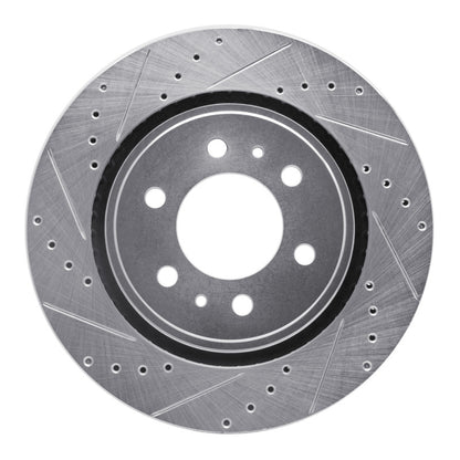 DFC 07-21 Ford F-150 4WD Front Left Drilled & Slotted Silver Brake Rotor