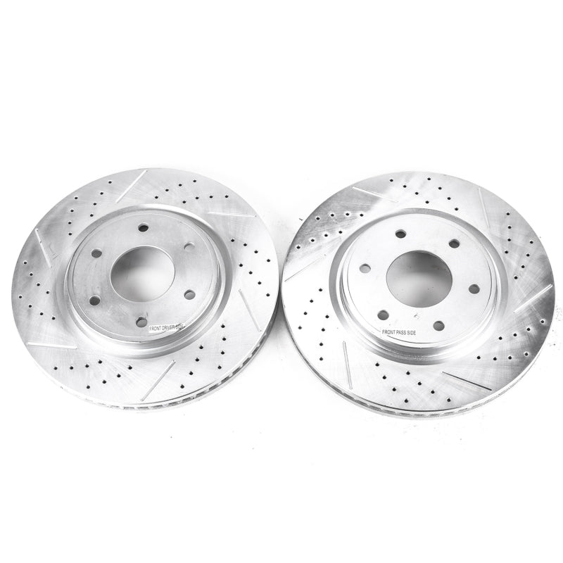PowerStop Power Stop 05-07 Infiniti QX56 Front Evolution Drilled & Slotted Rotors - Pair