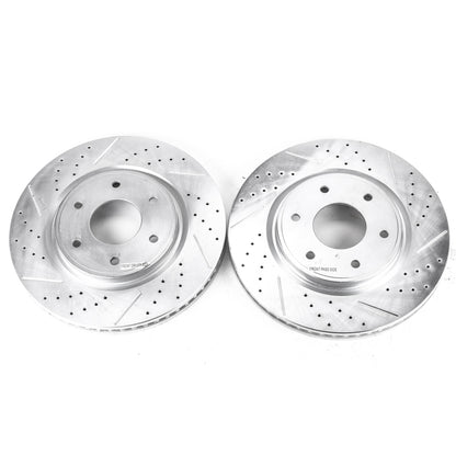 PowerStop Power Stop 05-07 Infiniti QX56 Front Evolution Drilled & Slotted Rotors - Pair