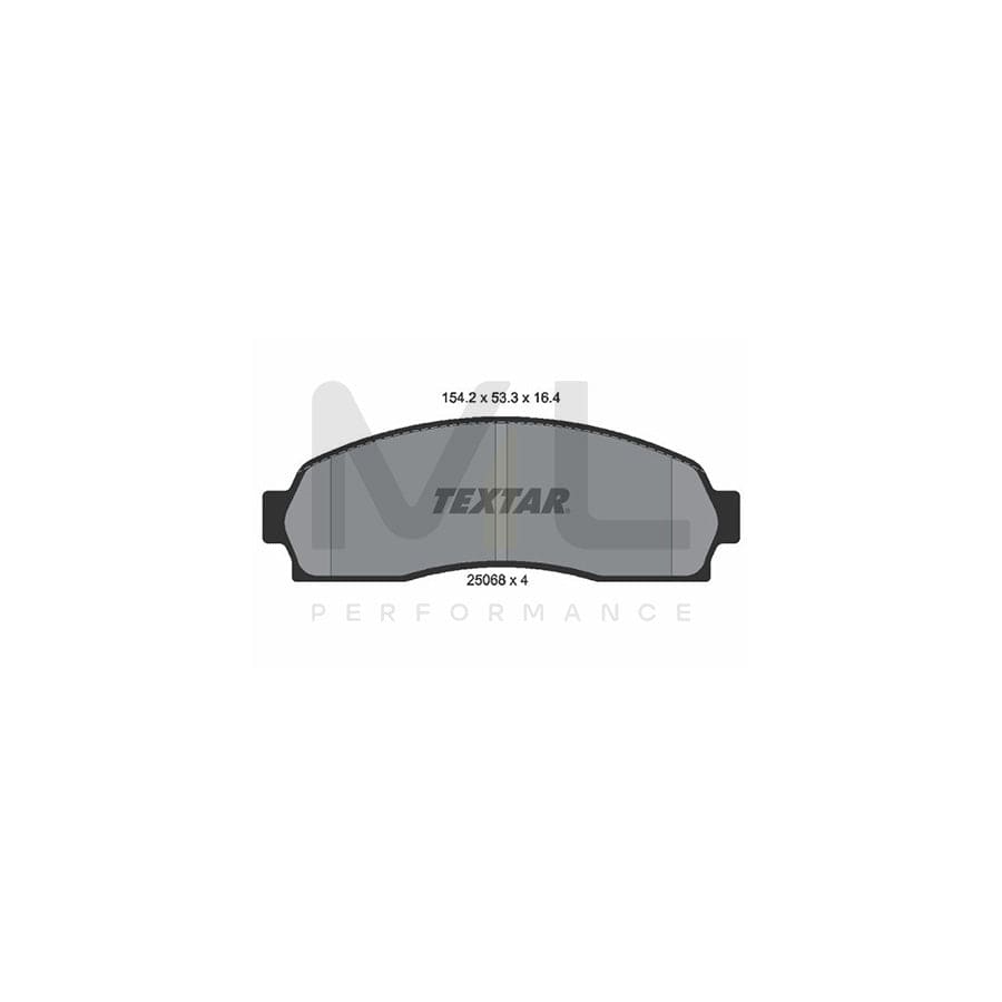 TEXTAR 2506801 Brake pad set for FORD USA EXPLORER not prepared for wear indicator