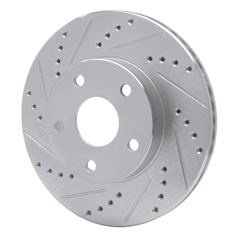 R1 Concepts R1 91-97 Toyota Previa Front Left Drilled & Slotted Silver Brake Rotor