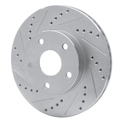 R1 Concepts R1 91-97 Toyota Previa Front Left Drilled & Slotted Silver Brake Rotor