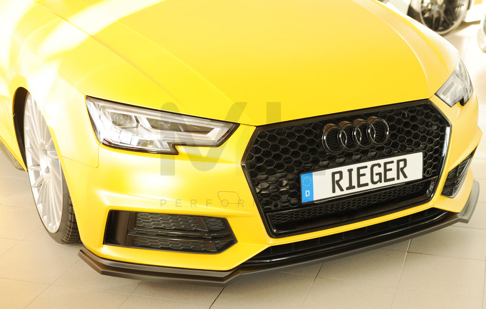 Rieger 00055550 Audi B9 F4 Front Splitter (A4 & S4) 6 | ML Performance UK Car Parts