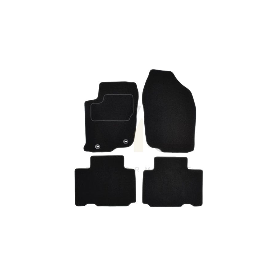 MAMMOOTH A041 TOY336 PRM 01 Floor mat set for TOYOTA RAV4 IV Off-Road (XA40) Textile, Front and Rear, Quantity: 4, Black
