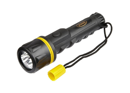 RING RT5148 3 LED Small Rubber Torch - (Sold only as 8pcs in a counter top display unit)