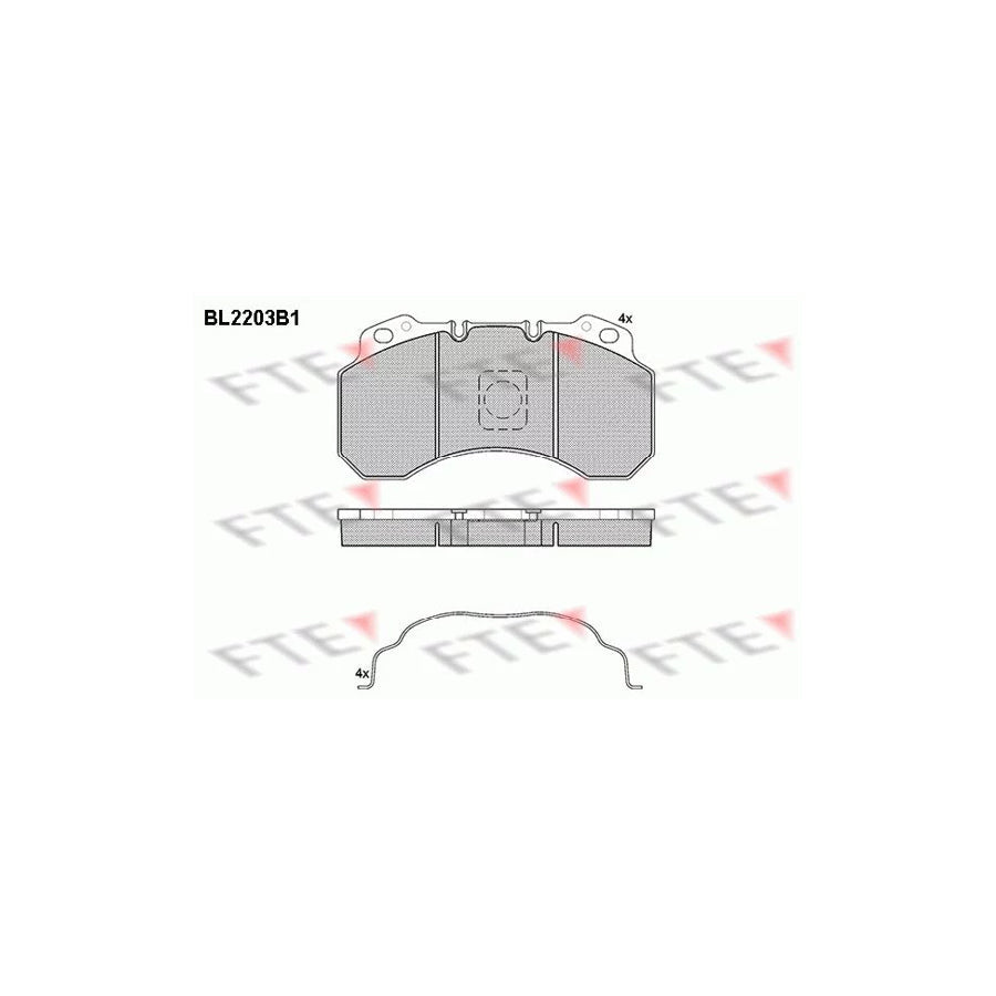 FTE Bl2203B1 Brake Pad Set
