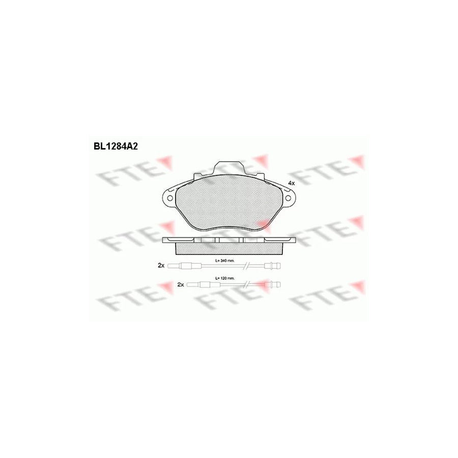 FTE Bl1284A2 Brake Pad Set