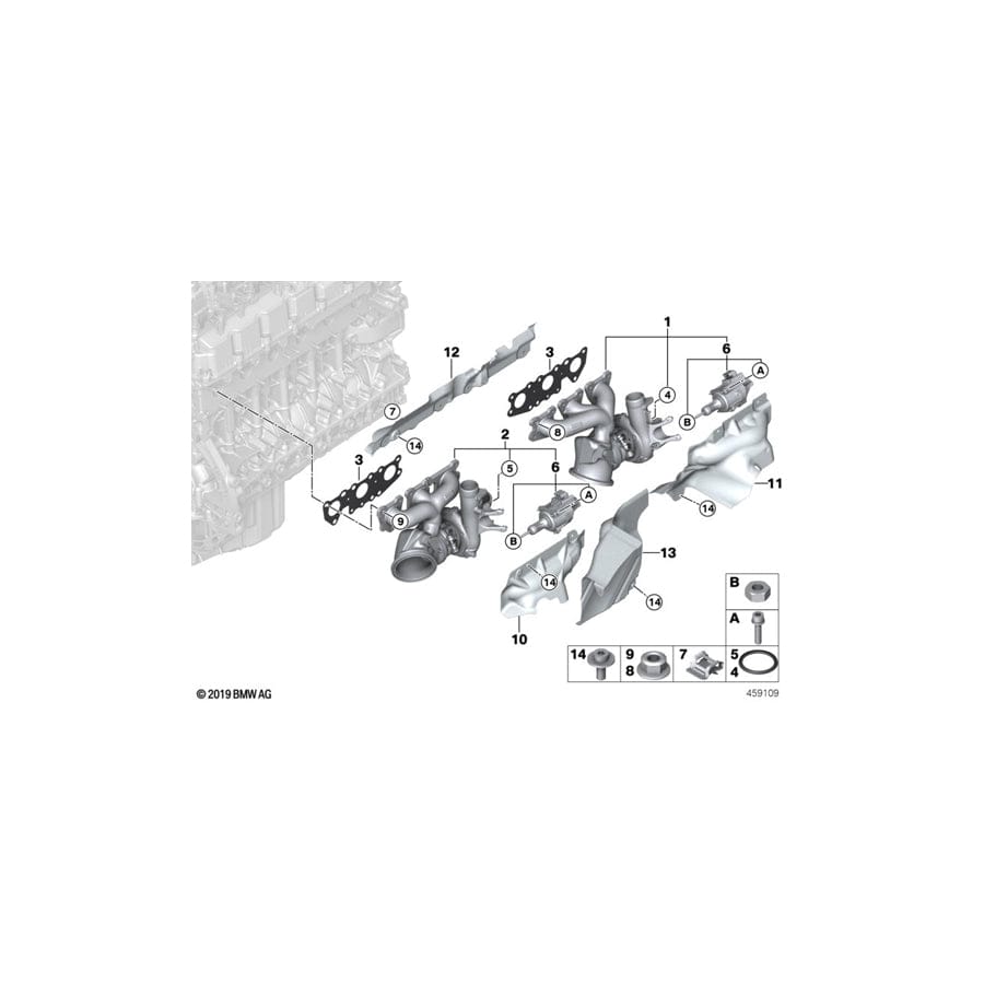 Genuine BMW 11657848038 F82 F80 Heat Resistant Plate (Inc. M4, M2 Competition & M4 GT4)