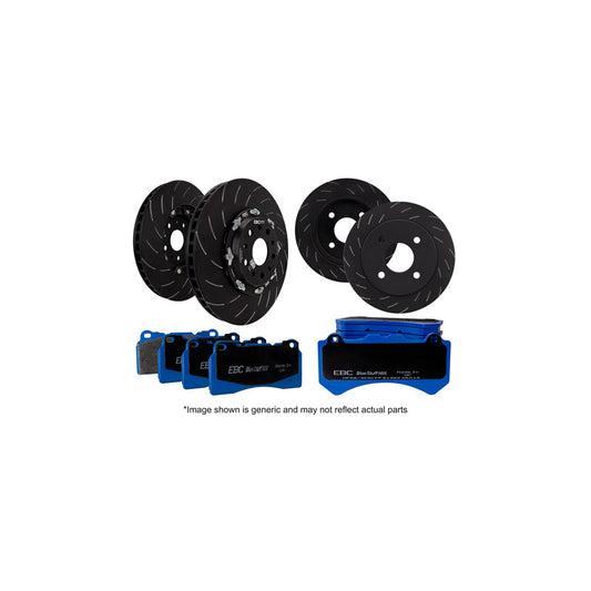 EBC P2DK034B Ford Focus Mk3 Full Vehicle Kit Special Finish Bluestuff Pads & 2-Piece Fully-Floating Discs - ATE Caliper 1 | ML Performance UK Car Parts