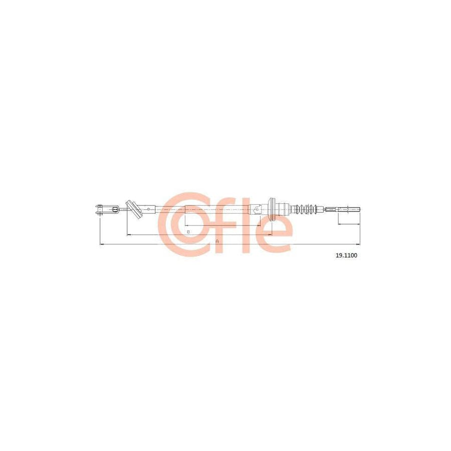 Cofle 19.1100 Clutch Cable for Daewoo Matiz I Hatchback (M100, M150)