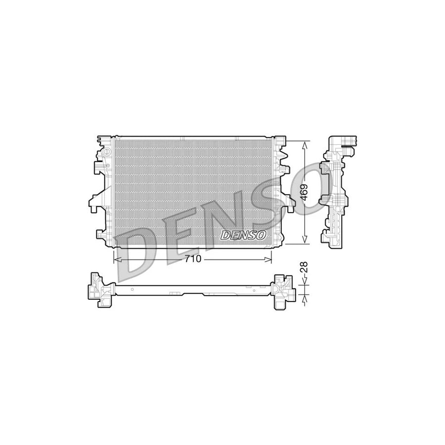 DENSO DRM32038 Engine Radiator