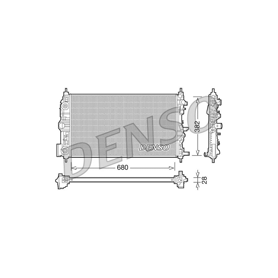 DENSO DRM15006 Engine Radiator
