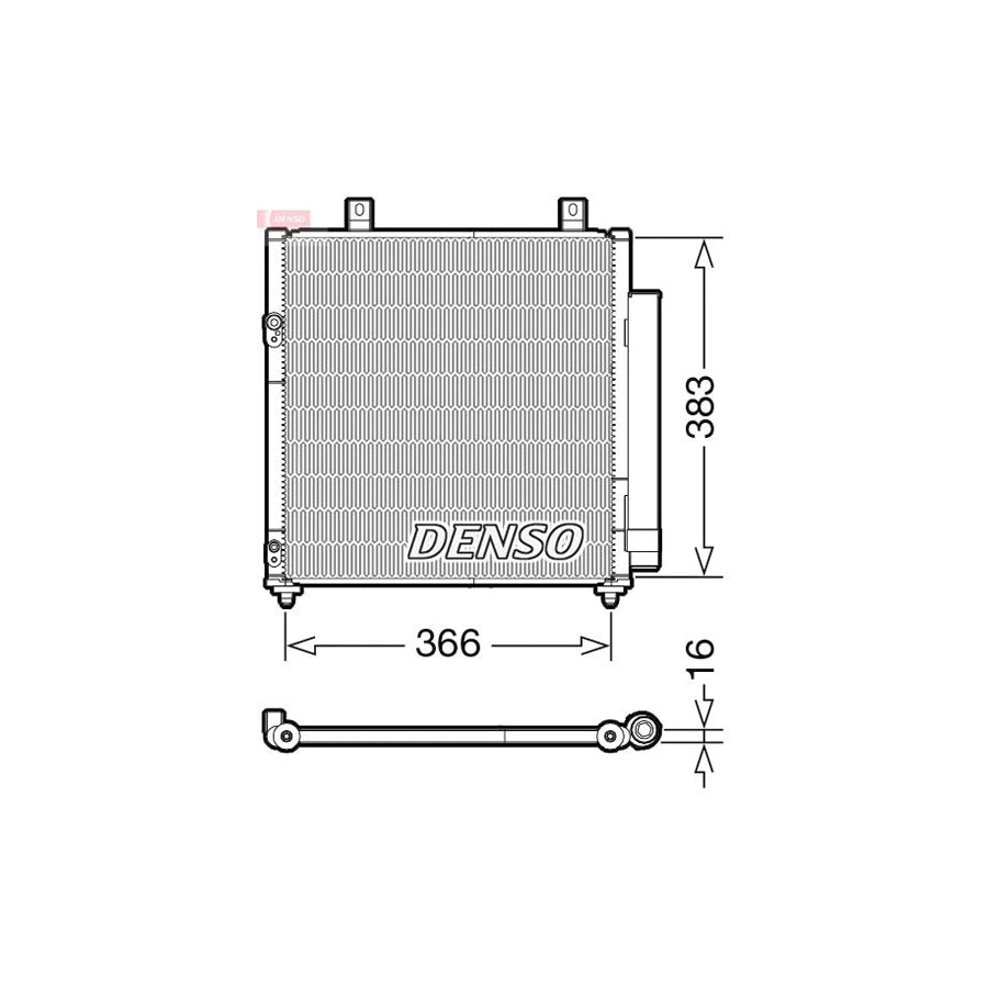 DENSO DCN45007 Air Conditioning Condenser for Mitsubishi Mirage / Space Star Hatchback (A0_A)