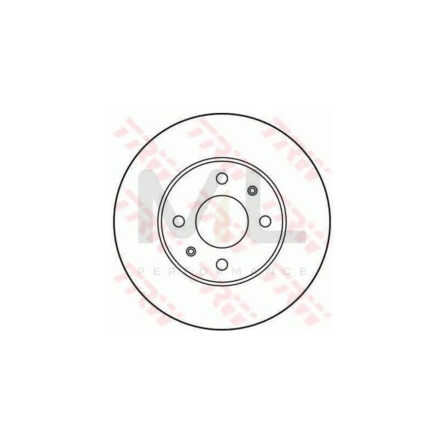TRW DF2675 Brake Disc Vented  - 1 piece