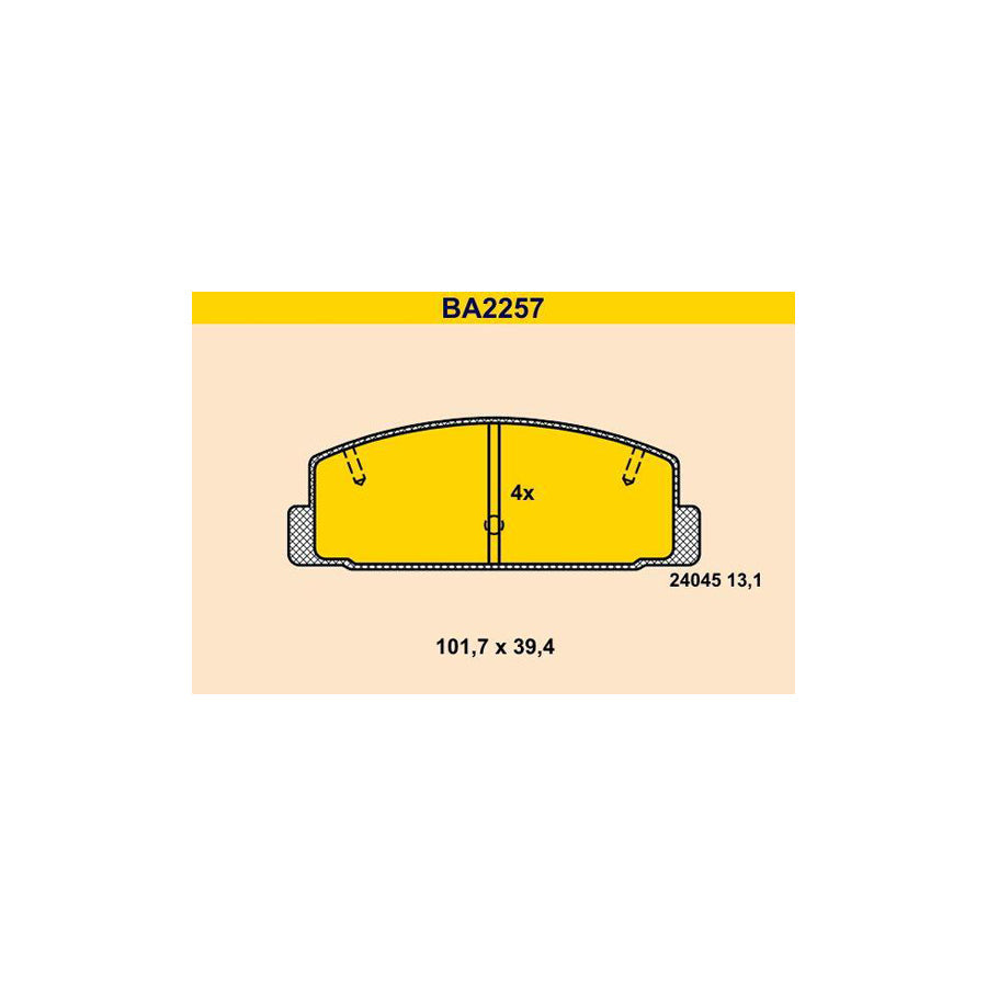 Barum Ba2257 Brake Pad Set