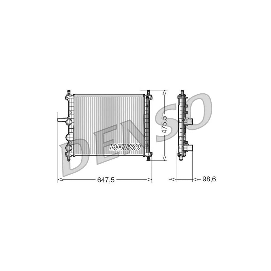 DENSO DRM09038 Engine Radiator for Fiat Multipla (186)