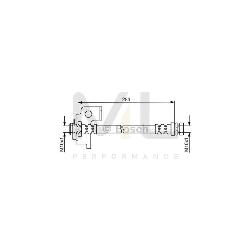 BOSCH 1 987 481 794 Brake Hose 284mm | ML Performance Car Parts
