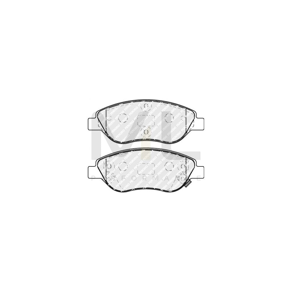 Ferodo FDB5138 Brake Pad Set for Fiat Tipo With Acoustic Wear Warning, With Accessories