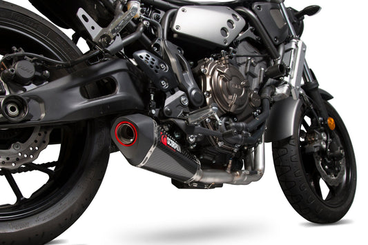 Scorpion RYA103SYSCEO Yamaha Serket Taper Full System - Carbon Fibre Sleeve (XSR700 / XSR700 Xtribute) | ML Performance UK UK