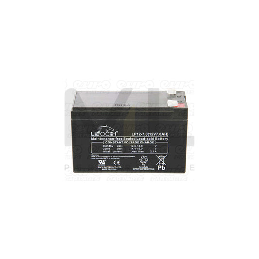 Leoch VRLA Sealed Battery - 12V 7Ah