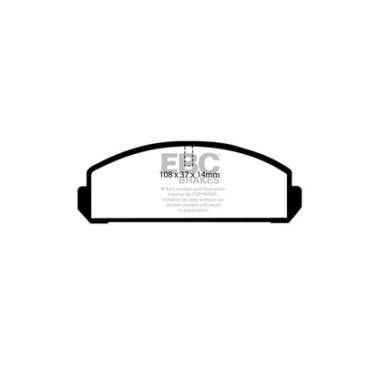 EBC DP271 Mazda Mitsubishi 3 Ultimax Front Brake Pads 2 | ML Performance UK Car Parts