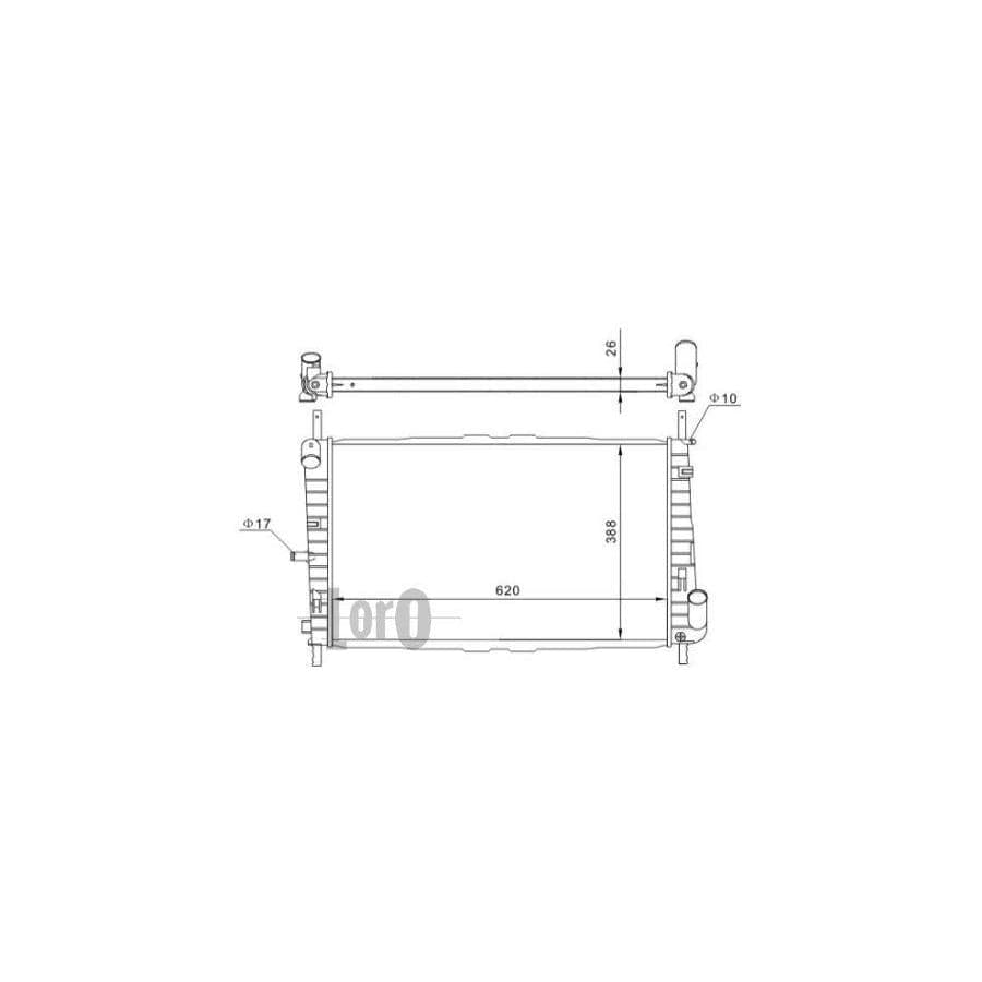 Abakus 0170170016 Engine Radiator for Ford Mondeo
