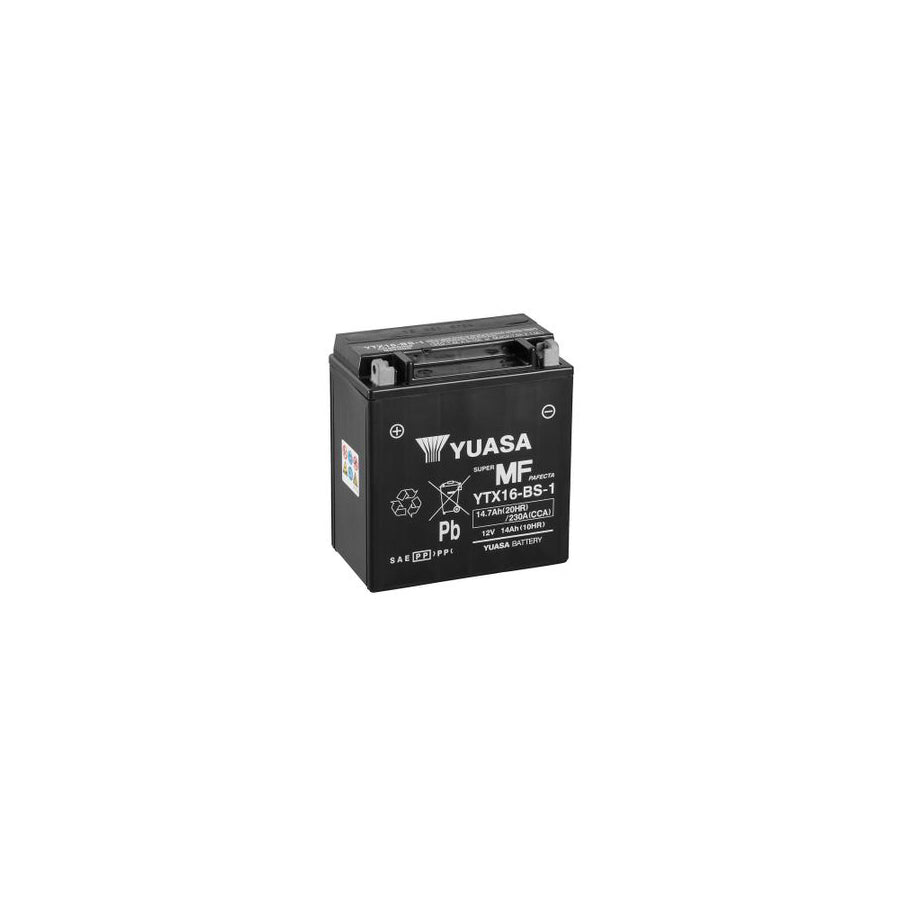 Yuasa YTX16-BS-1 MF Motorcycle Battery | ML Performance UK Car Parts