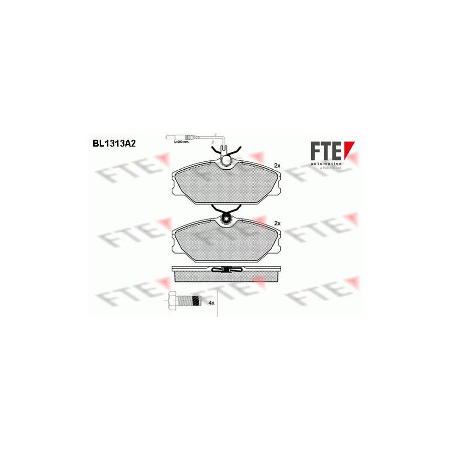 FTE Bl1313A2 Brake Pad Set