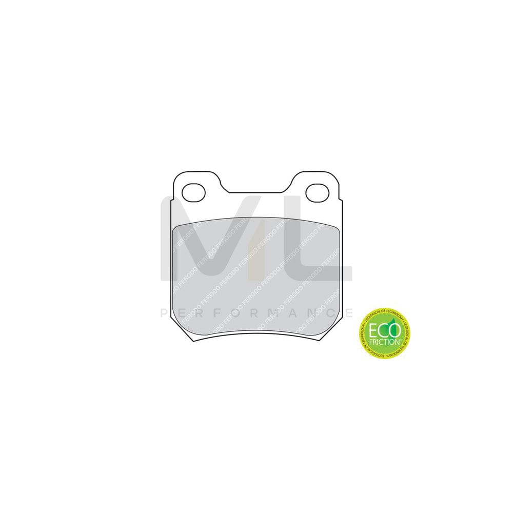 Ferodo Premier Eco Friction FDB973 Brake Pad Set Not Prepared for Wear Indicator, With Accessories