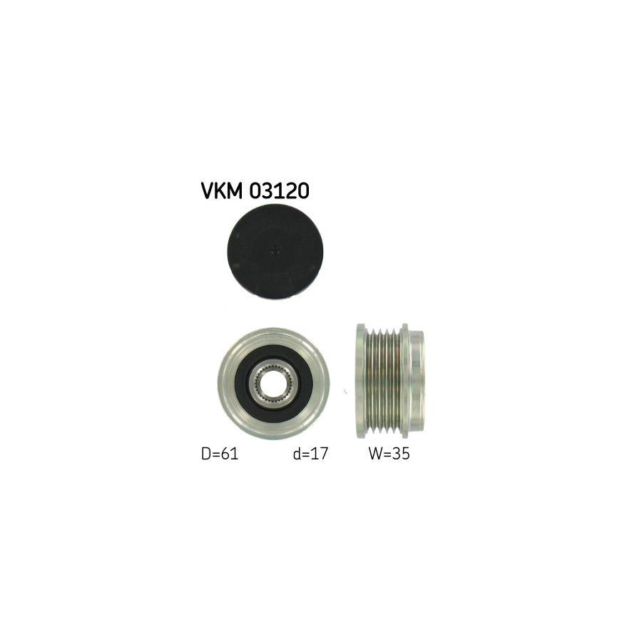 Skf Vkm 03120 Alternator Freewheel Clutch For Audi A6