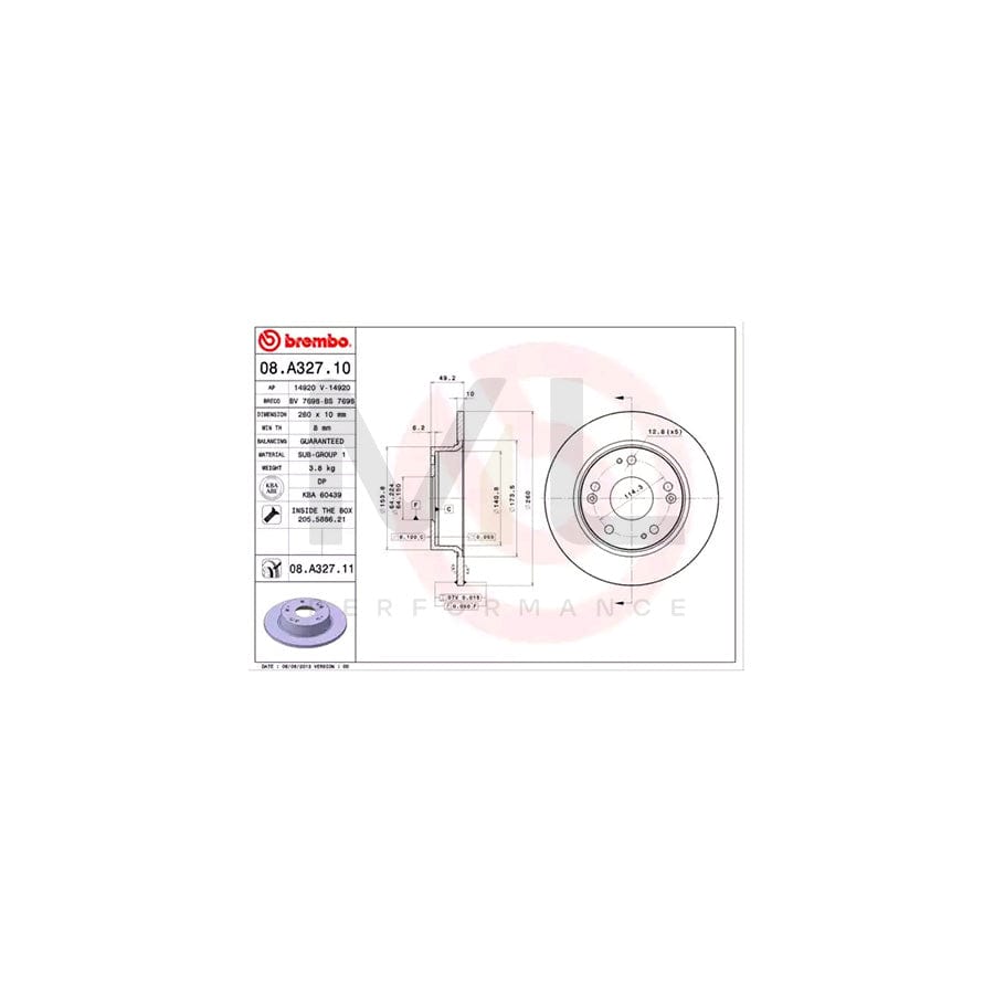 brembo-coated-disc-line-08-a327-11-brake-disc-for-honda-accord-solid-coated