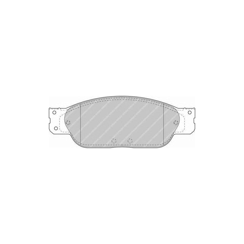 Ferodo Sl FSL1485 Brake Pad Set Not Prepared for Wear Indicator