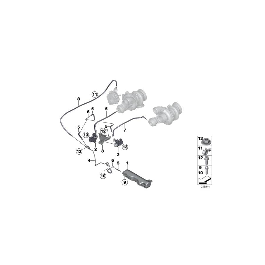 Genuine BMW 11657843347 F12 F10 F06 Holder (Inc. M5 & M6)