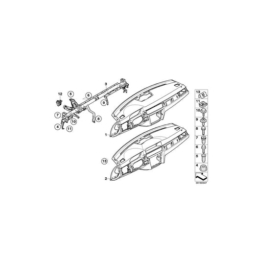 Genuine BMW 51716952334 E91 E90 Supporting Tube (Inc. 335i, 328xi & 330xi)