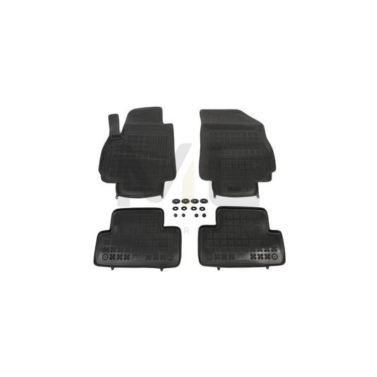 REZAW PLAST 202107 Floor mat set for CHEVROLET Orlando (J309) Elastomer, Front and Rear, Black