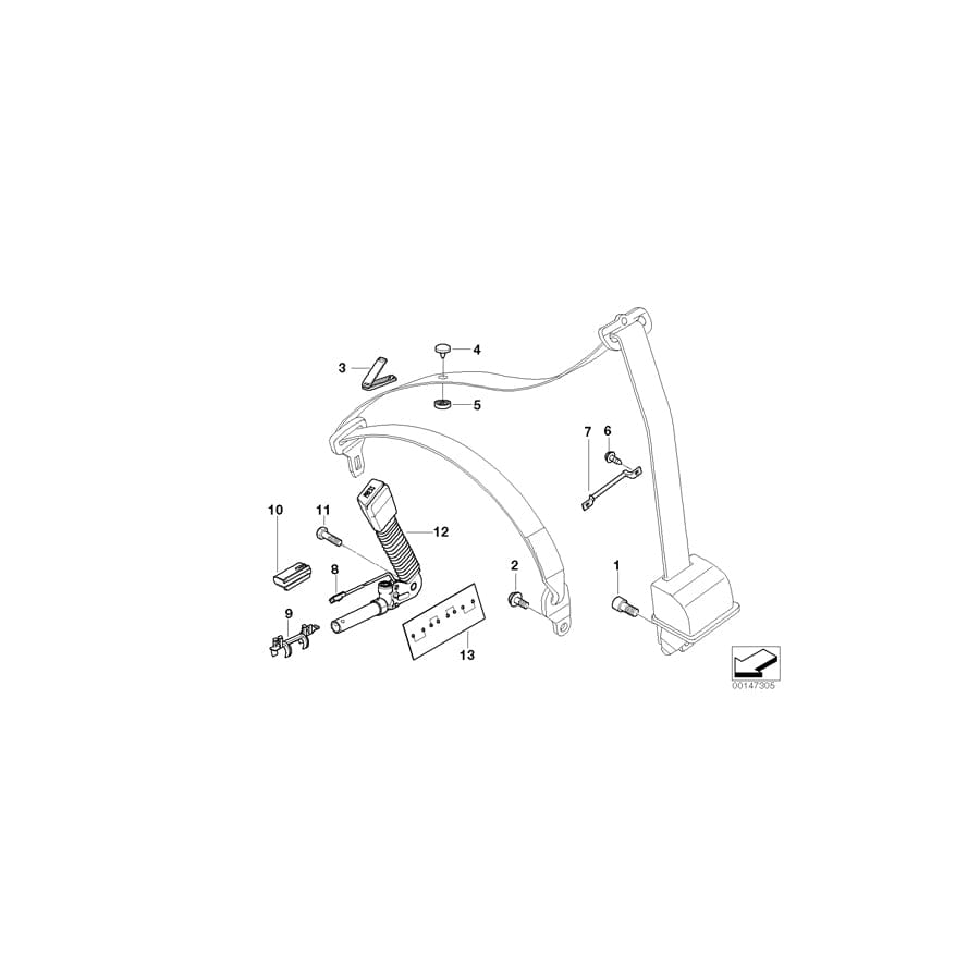 Genuine BMW 52108099190 E83 Cover (Inc. X3)