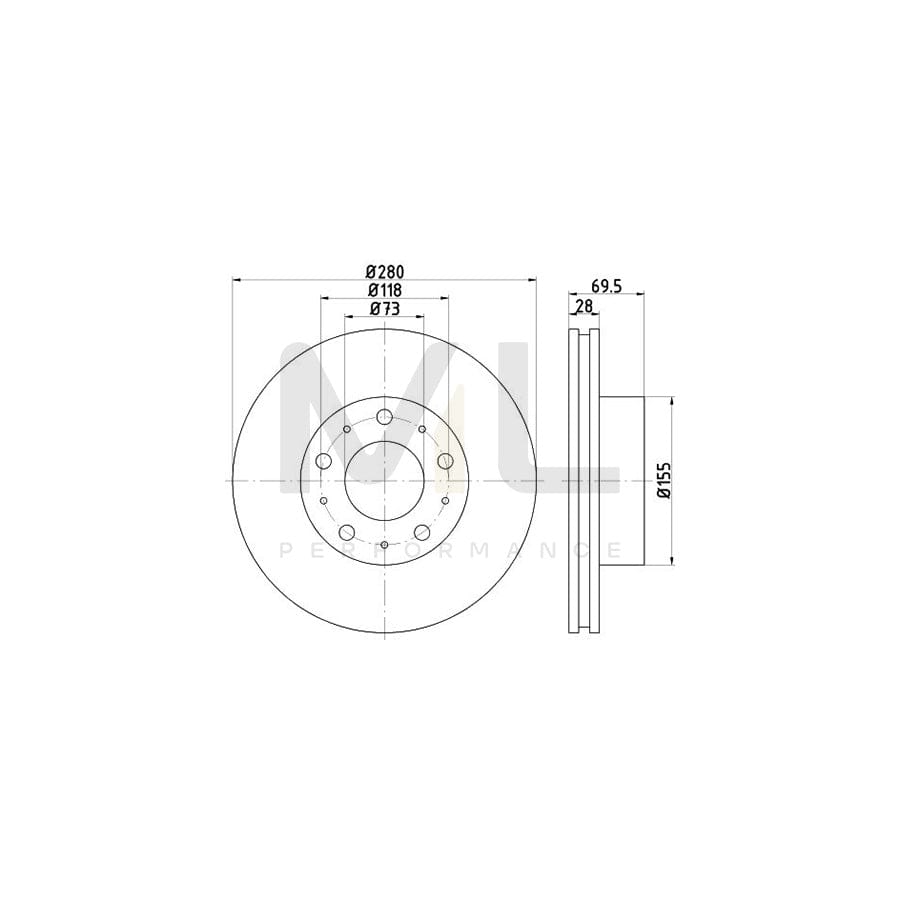 TEXTAR 92157200 Brake Disc Internally Vented, without wheel hub, without wheel studs  - 1 piece