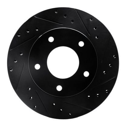 R1 Concepts R1 77-80 Buick LeSabre Rear Right Drilled & Slotted Black Brake Rotor
