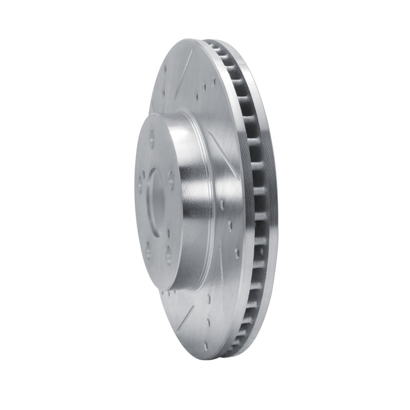 R1 Concepts R1 10-17 Lexus CT200H Front Left Drilled & Slotted Silver Brake Rotor