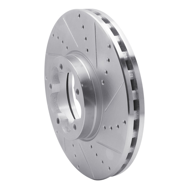 R1 Concepts R1 15-25 Ford Transit-350 HD/DRW Front Right Drilled & Slotted Silver Brake Rotor